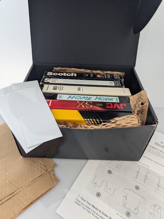 VHS Mail-in Box - 6 Tape Super-Saver
